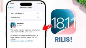 Apple Rilis iOS 18.1.1: Fitur Baru dan Perbaikan Penting!