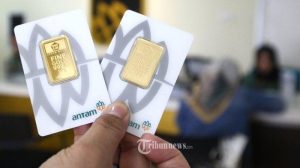 Harga Emas Antam Anjlok di Akhir Tahun